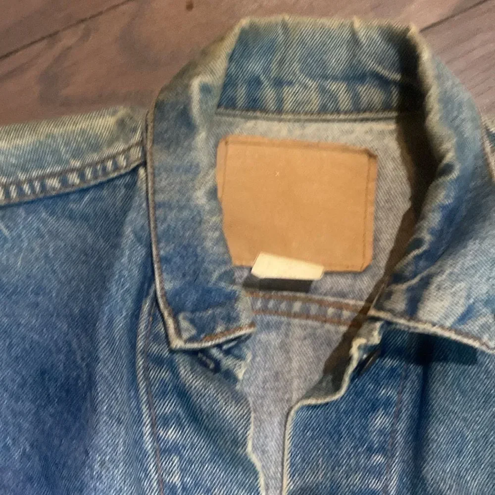 Vintage Levi’s 705 4 Pocket Chore Work Denim Jean Trucker Jacket Men’s Size S